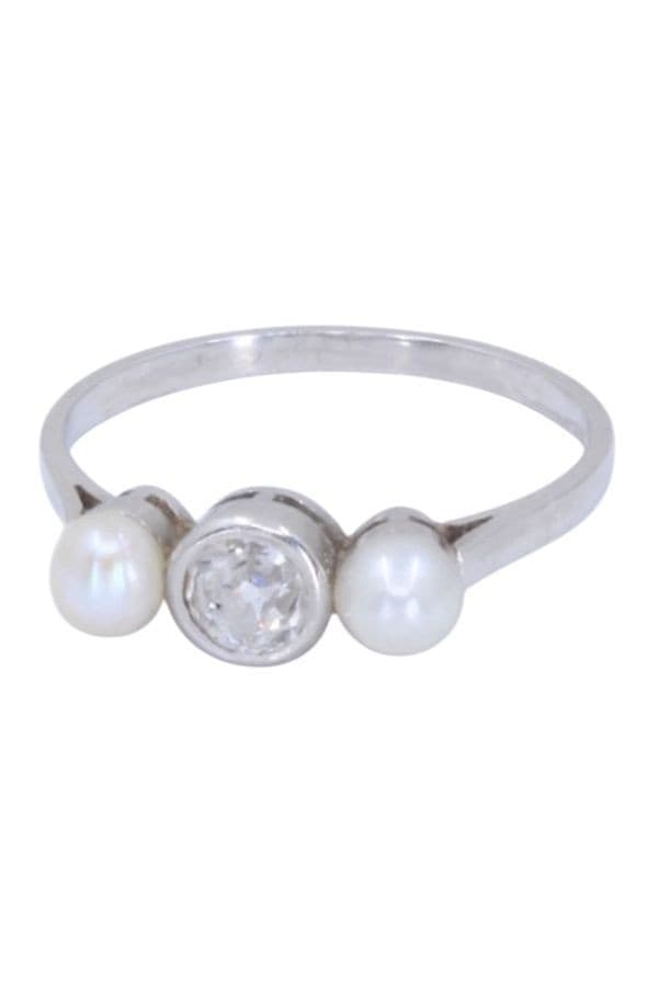 BAGUE ART-DÉCO DIAMANT — vue 6