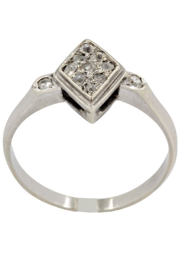 BAGUE MARQUISE ART-DÉCO — vue 1