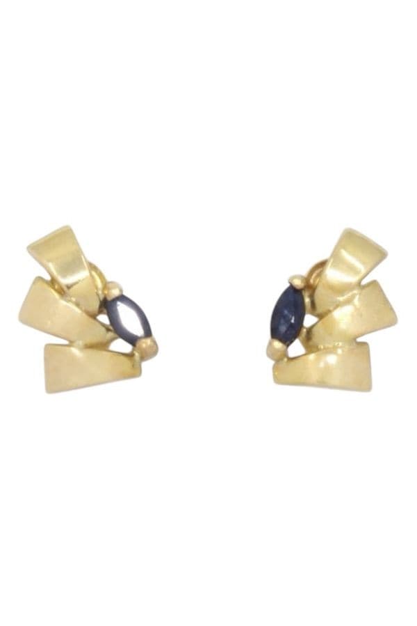 BOUCLES D'OREILLES SAPHIRS — vue 1