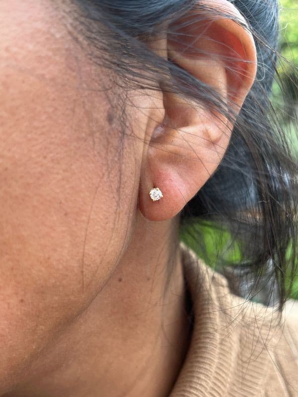CLOUS DIAMANTS MODERNE — vue 2