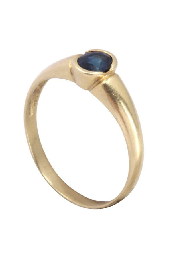 BAGUE JONC SAPHIR — vue 4