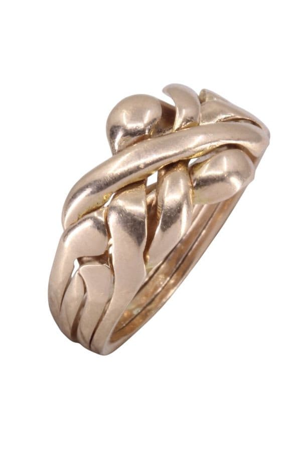 BAGUE PUZZLE 4 ANNEAUX — vue 3