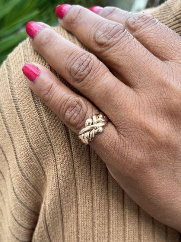 BAGUE PUZZLE 4 ANNEAUX — vue 2