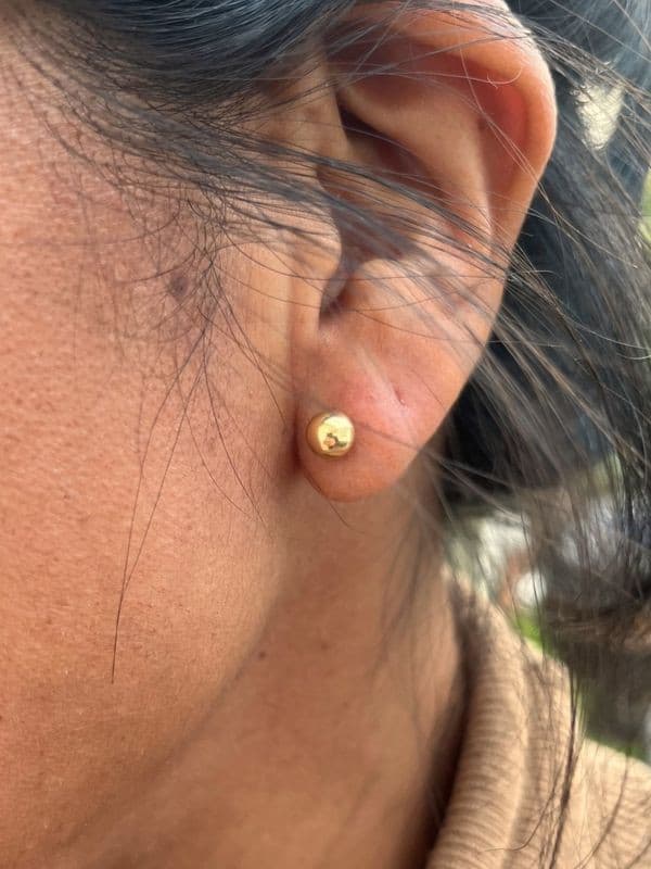 BOUCLES D'OREILLES BOULES — vue 2