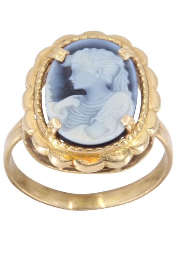 BAGUE ANCIENNE CAMÉE — vue 1