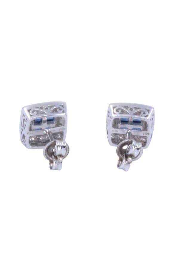 CLOUS D'OREILLES SAPHIRS ET DIAMANTS — vue 4