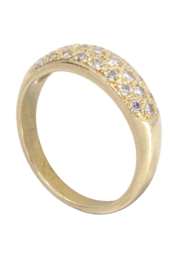 BAGUE JONC PAVAGE DIAMANTS — vue 4