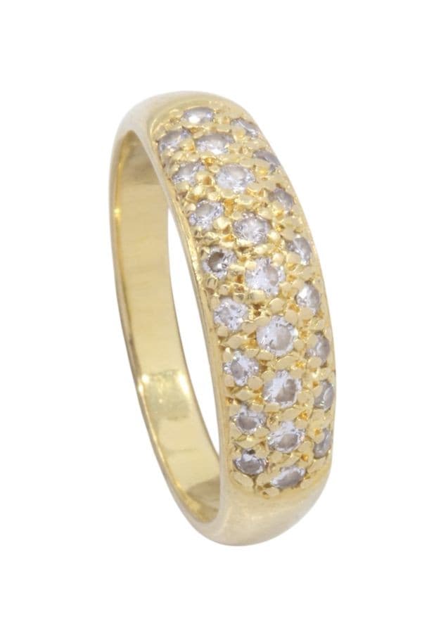 BAGUE JONC PAVAGE DIAMANTS — vue 5