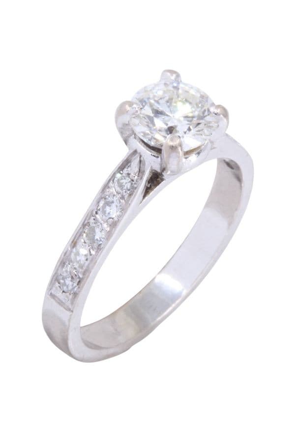 SOLITAIRE MODERNE DIAMANTS — vue 3
