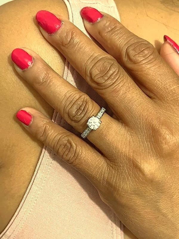 SOLITAIRE MODERNE DIAMANTS — vue 2