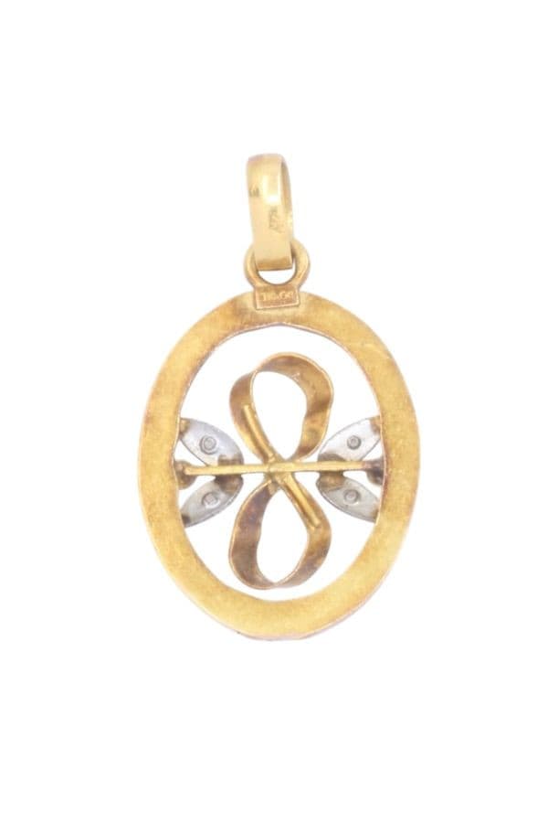 PENDENTIF PERLE ART NOUVEAU — vue 3