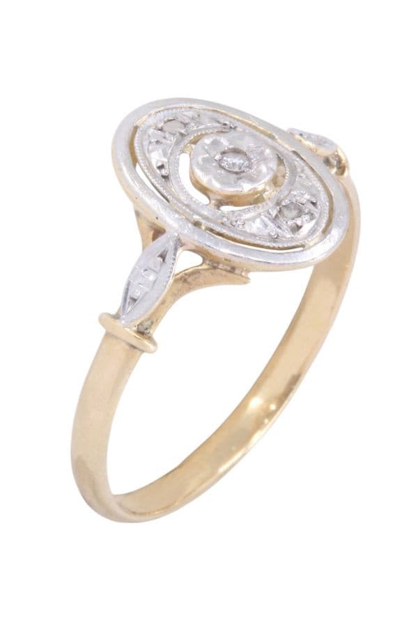 BAGUE ART-NOUVEAU — vue 3