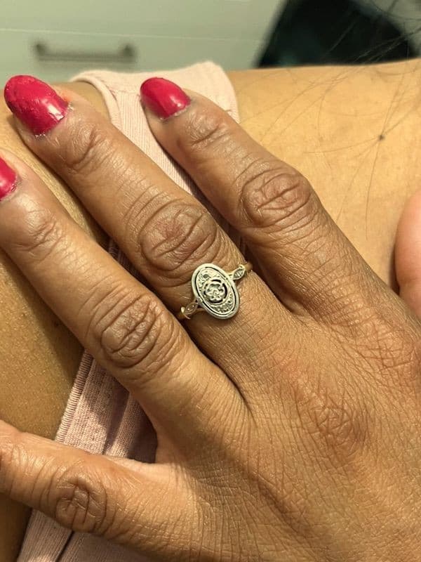 BAGUE ART-NOUVEAU — vue 2