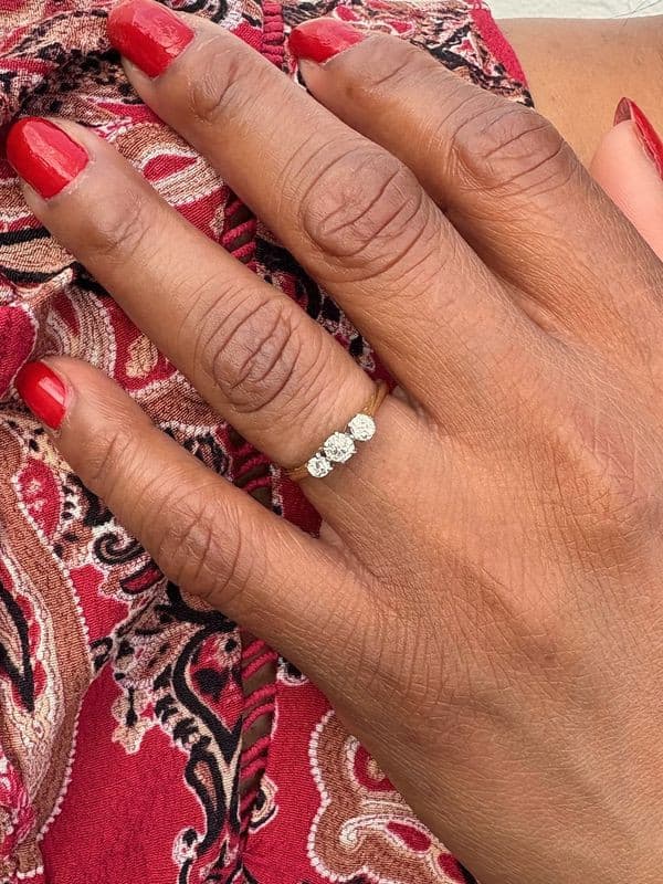 BAGUE JARRETIÈRE DIAMANTS — vue 2