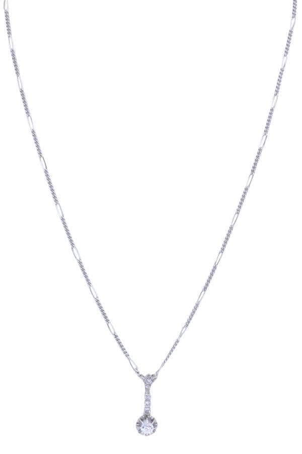 COLLIER ART-DÉCO DIAMANTS — vue 1