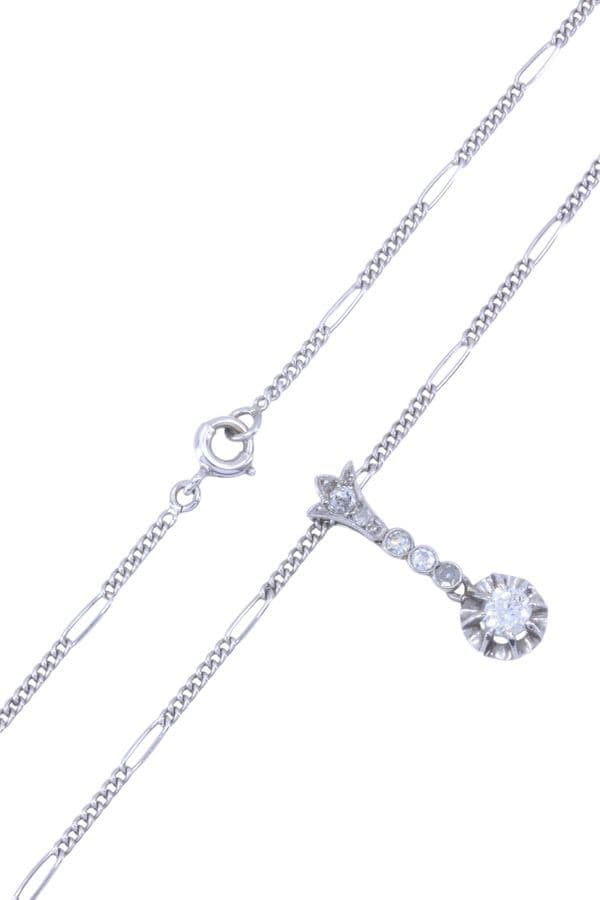 COLLIER ART-DÉCO DIAMANTS — vue 4