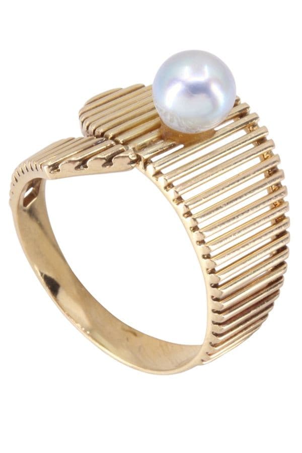 BAGUE PERLE MODERNE — vue 4