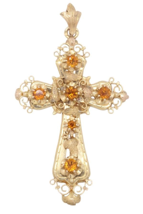CROIX ANCIENNE CITRINES — vue 1