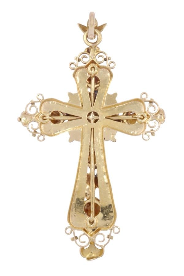 CROIX ANCIENNE CITRINES — vue 3