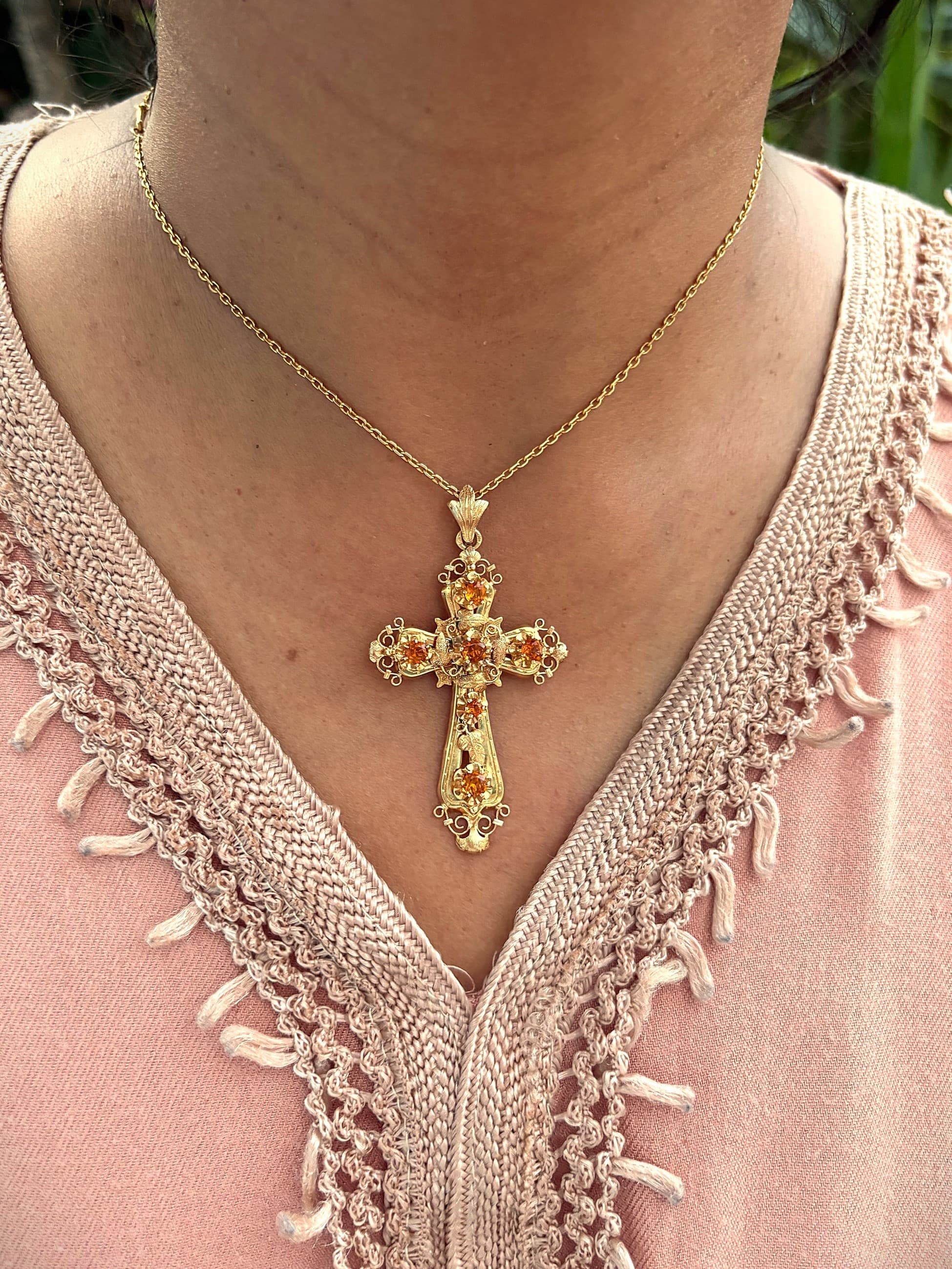 CROIX ANCIENNE CITRINES — vue 2