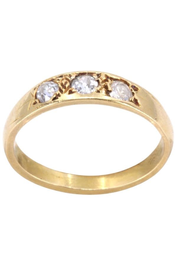 BAGUE JONC DIAMANTS — vue 1