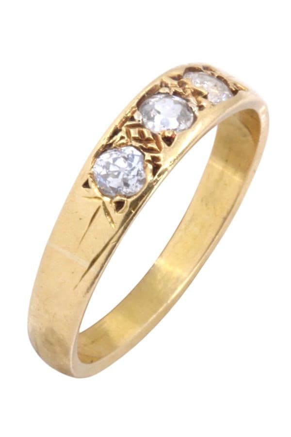 BAGUE JONC DIAMANTS — vue 3