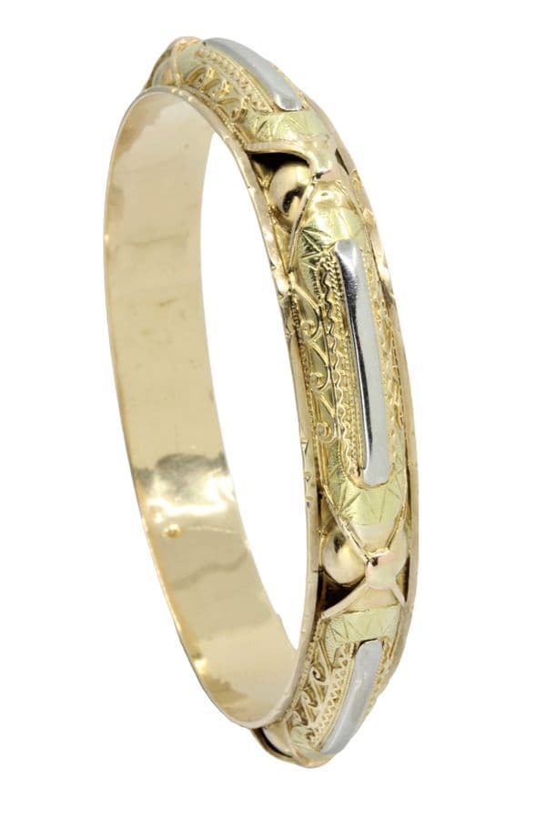 BRACELET JONC ORIENTAL 3 ORS — vue 2