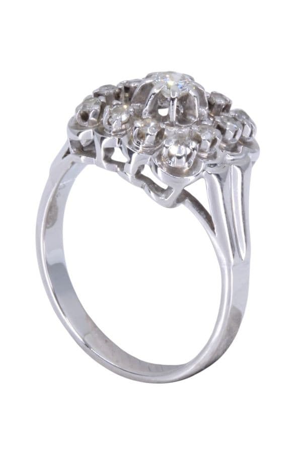 BAGUE DIAMANTS ANNÉES 50 — vue 4