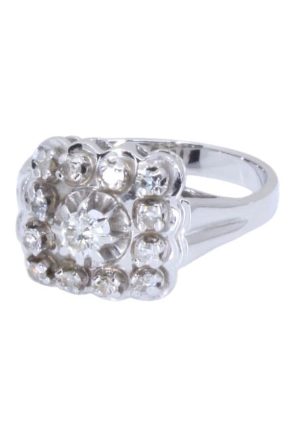 BAGUE DIAMANTS ANNÉES 50 — vue 6