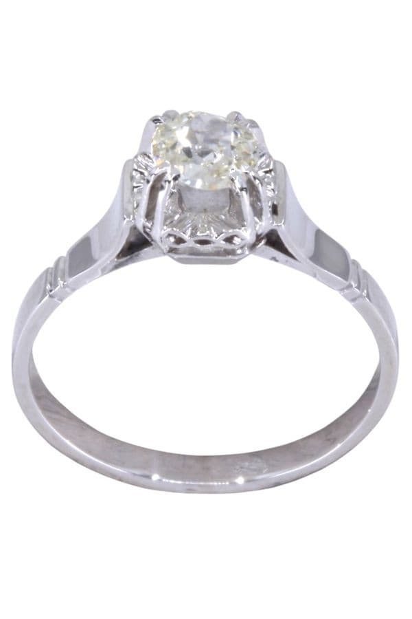 SOLITAIRE ART-DÉCO 0.35 CARAT — vue 1