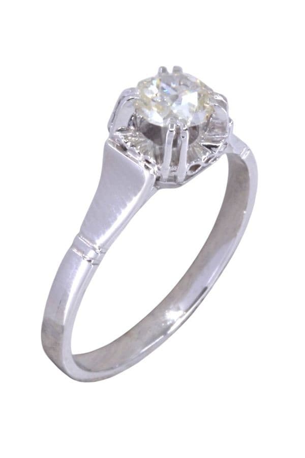 SOLITAIRE ART-DÉCO 0.35 CARAT — vue 3
