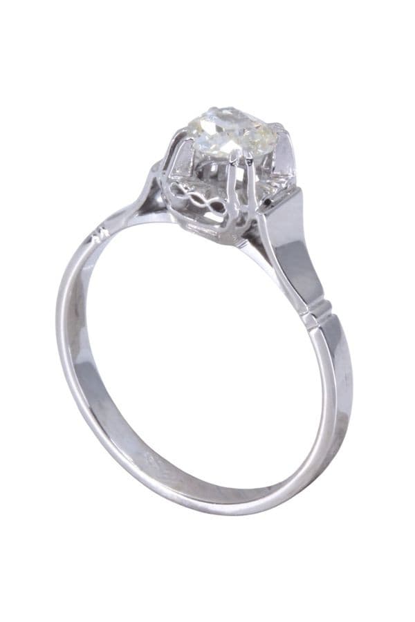 SOLITAIRE ART-DÉCO 0.35 CARAT — vue 4