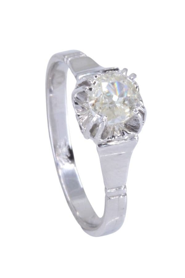 SOLITAIRE ART-DÉCO 0.35 CARAT — vue 5