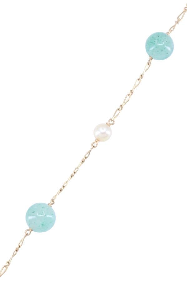 BRACELET PERLES ET JADE — vue 3