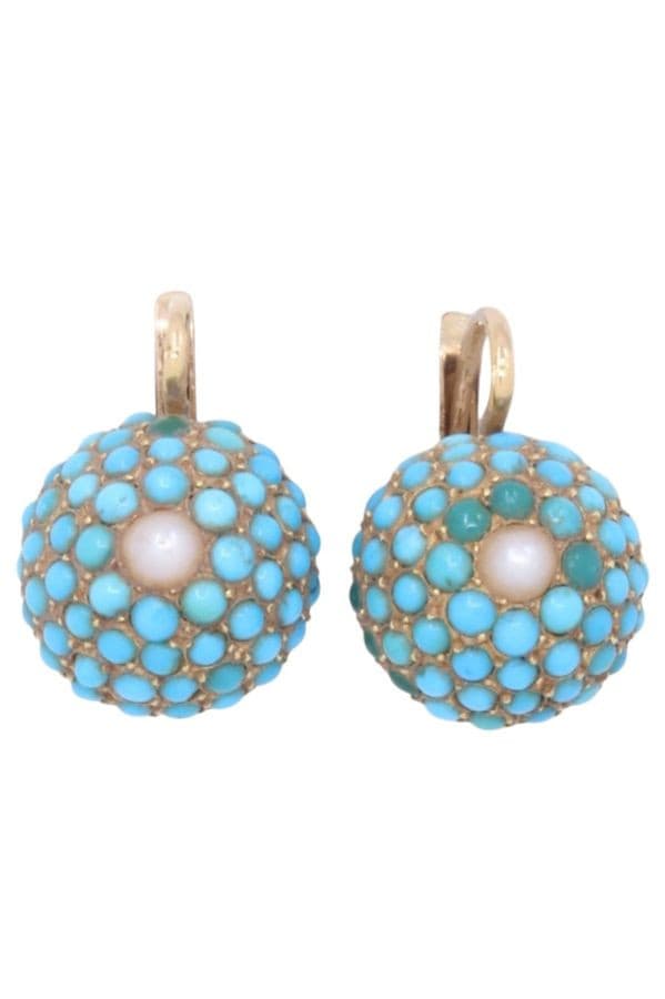 DORMEUSES  ANCIENNES TURQUOISES — vue 1