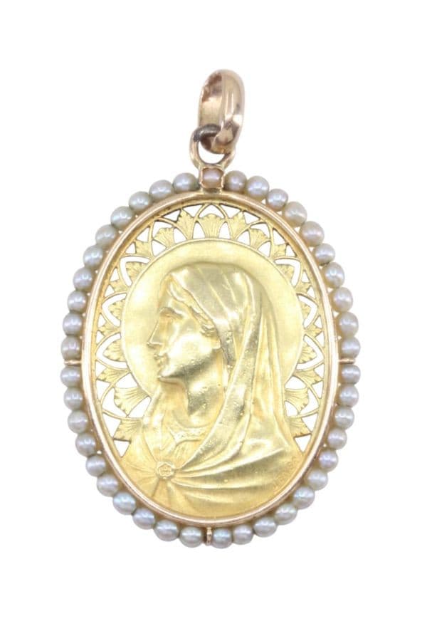 MÉDAILLE VIERGE ANCIENNE