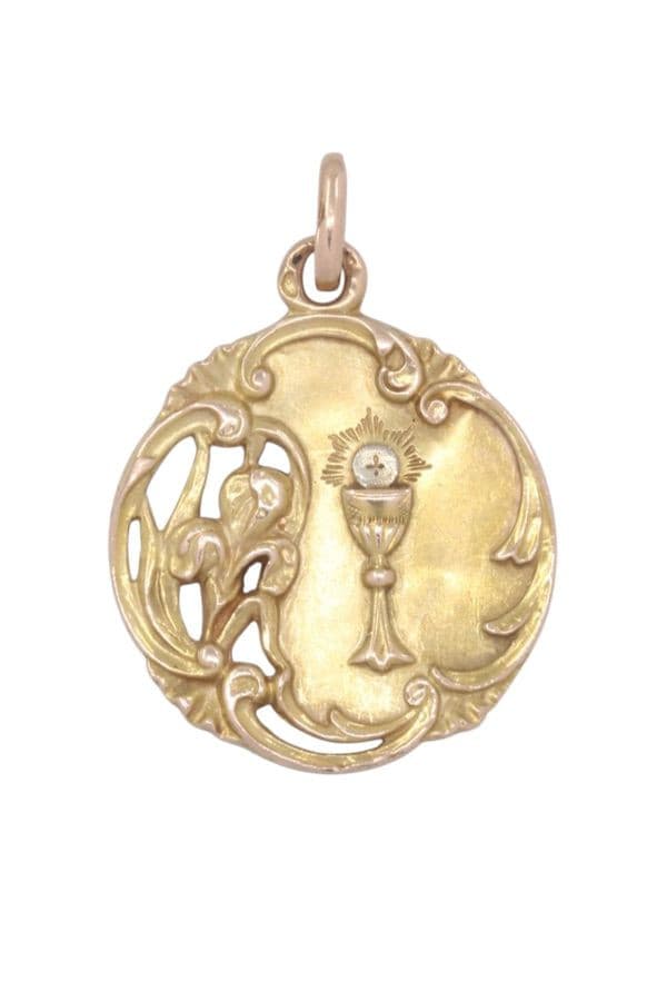 MÉDAILLE ANCIENNE CALICE — vue 1