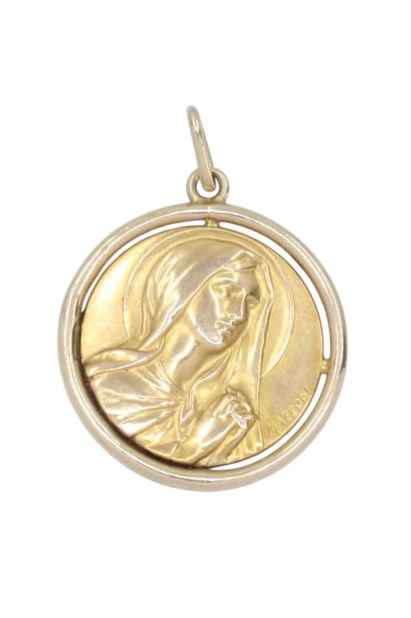 MÉDAILLE VIERGE SIGNÉE MAZZONI — vue 1