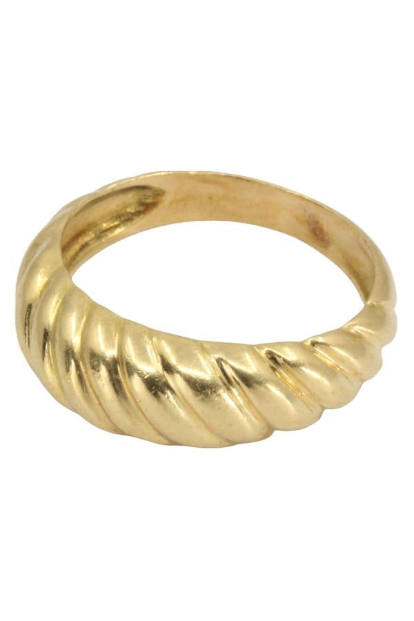 BAGUE JONC GODRONNÉE — vue 2
