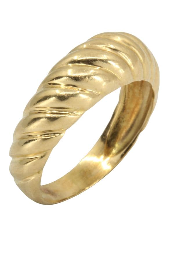 BAGUE JONC GODRONNÉE — vue 3