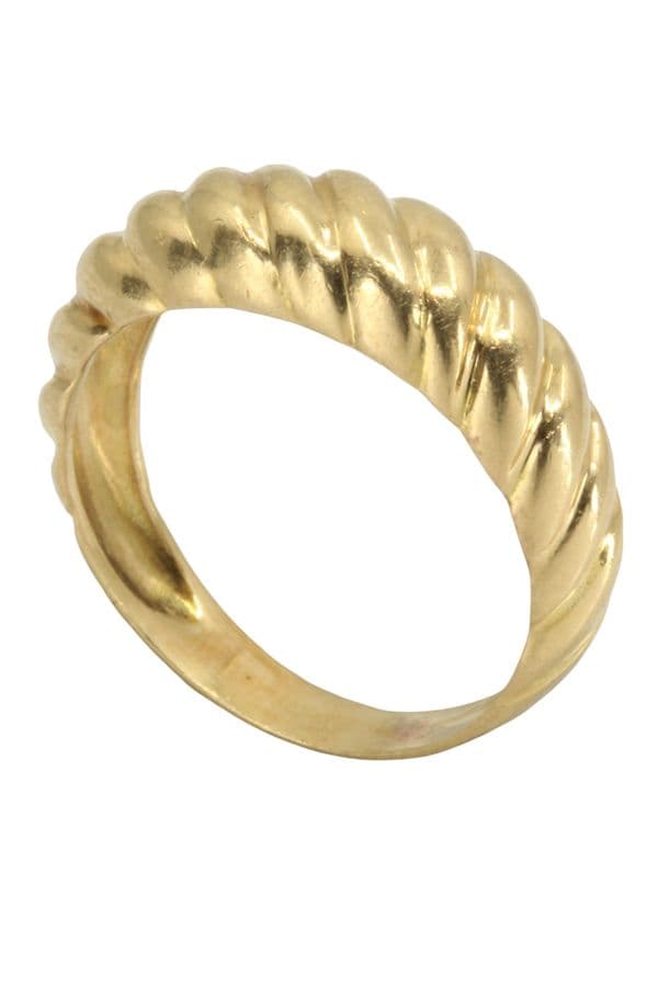 BAGUE JONC GODRONNÉE — vue 4