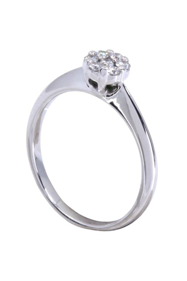 BAGUE MODERNE DIAMANTS — vue 4