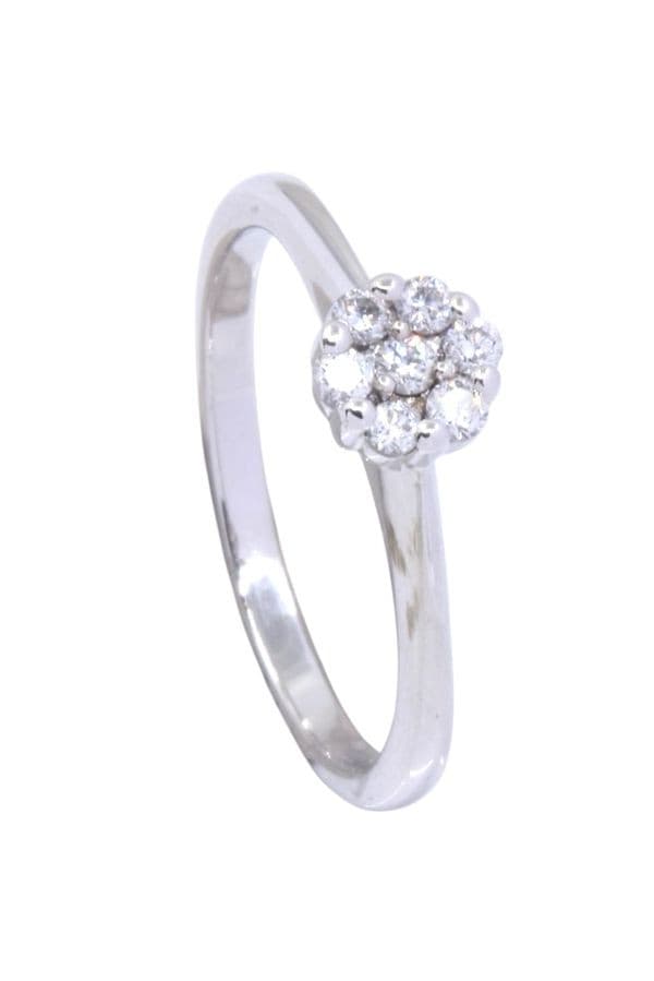 BAGUE MODERNE DIAMANTS — vue 5