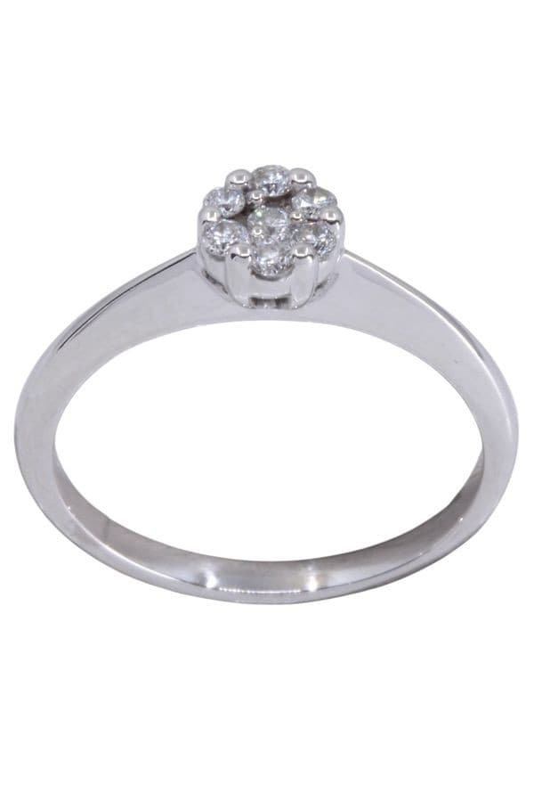 BAGUE MODERNE DIAMANTS — vue 1