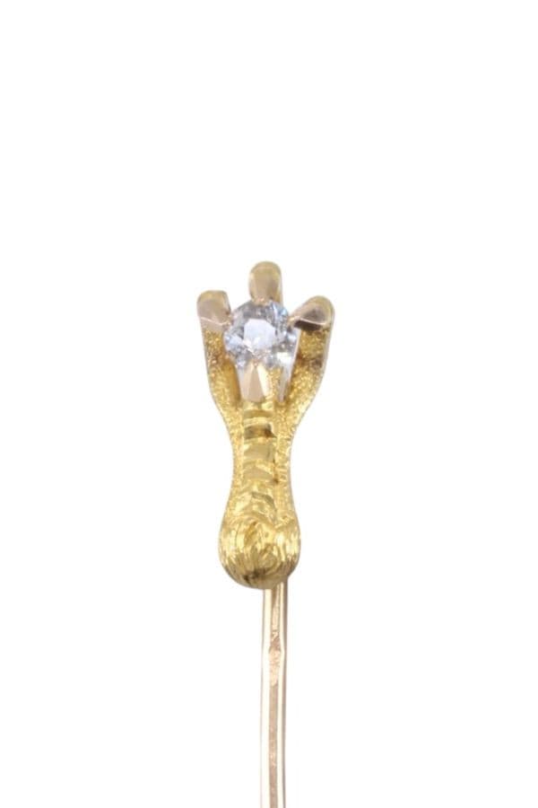 ÉPINGLE SERRE D'AIGLE DIAMANT — vue 2