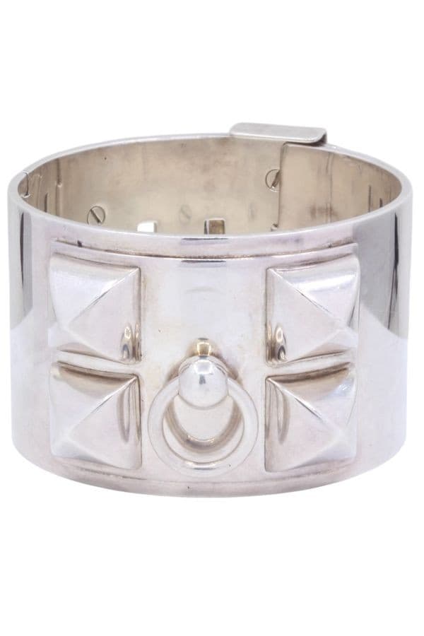 MANCHETTE HERMES ARGENT COLLIER DE CHIEN