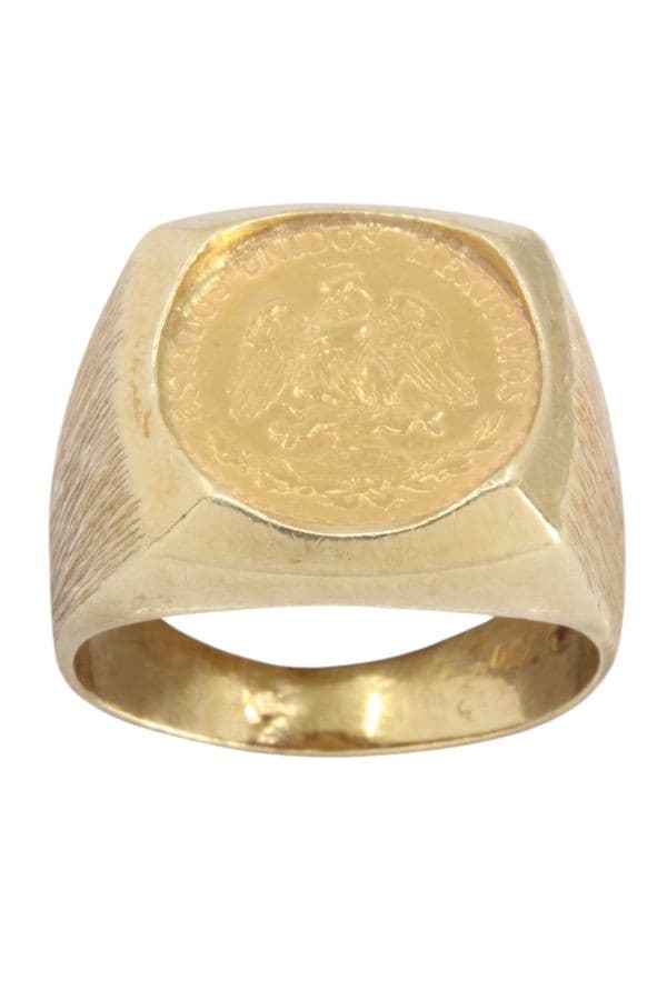 BAGUE 2 PESOS MEXICAIN