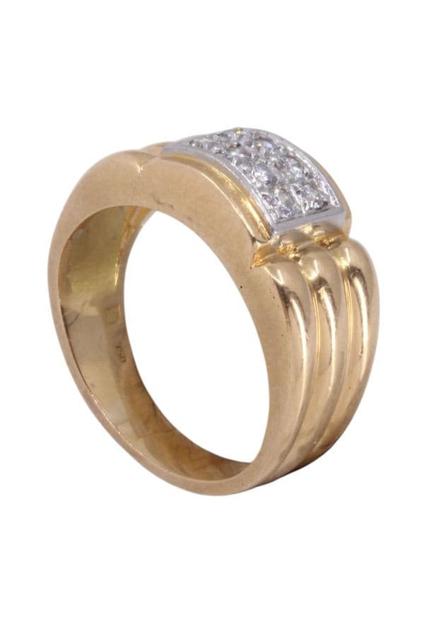 BAGUE ANCIENNE DIAMANTS — vue 4