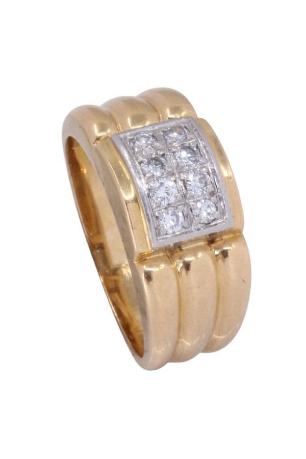 BAGUE ANCIENNE DIAMANTS — vue 5
