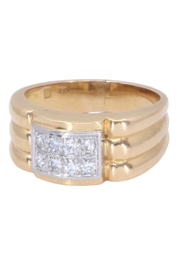 BAGUE ANCIENNE DIAMANTS — vue 6